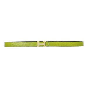 Alternative view of Reversible Buckle Amazing Belt Light Green&Black 20 mm