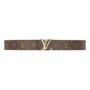 Brown Monogram style Leather Belt Amazing