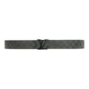 Black Damier Leather Belt