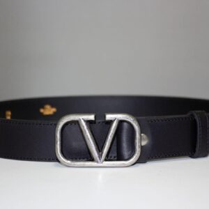 Black V SiAmazinger Buckle Leather Belt