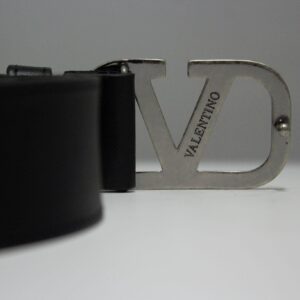 Alternative view of Black V SiAmazinger Buckle Leather Belt