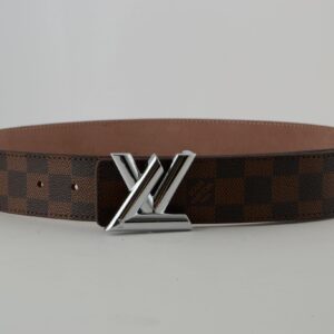 Brown Damier New SiAmazinger Buckle Leather Belt
