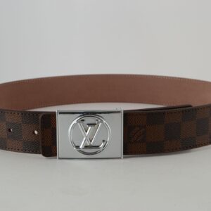 Brown Damier SiAmazinger Buckle Leather Belt