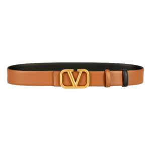 Alternative view of Reversible Amazing Gold Buckle Leather Belt