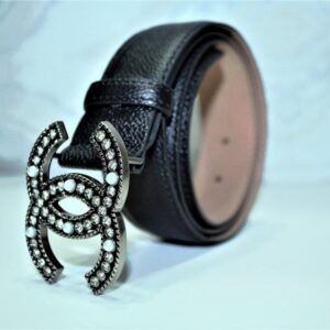 Alternative view of Caviar Pattern Amazing Belt SiAmazinger Diamond Buckle