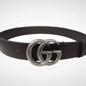 Dark Brown Leather Belt SiAmazinger Buckle 40 mm