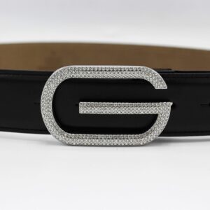 Alternative view of Amazing Diamond SiAmazinger Buckle Leather Belt 40mm
