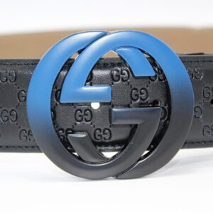 Alternative view of Amazing Signature leather with Black&Blue Buckle