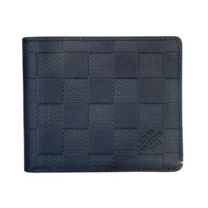Amazing Black Damier Leather Wallet