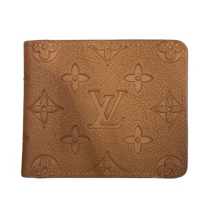 Amazing Tan Monogram Leather Wallet