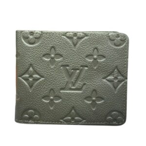 Amazing Khaki Green Monogram Leather Wallet