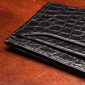 Alternative view of Crocodile Pattern Genuine Leather Fashionable Men's Multi Card Wallet
