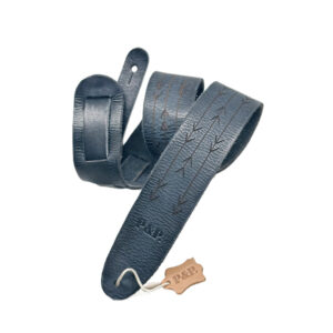 Alternative view of Retro Guitar Strap Purely Handmade Full-grain Leather