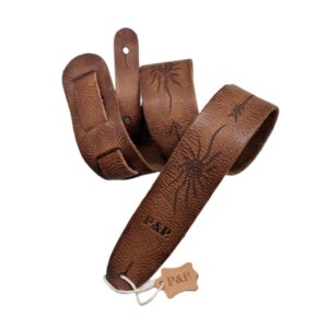 Retro Guitar Strap Purely Handmade Full-grain Leather